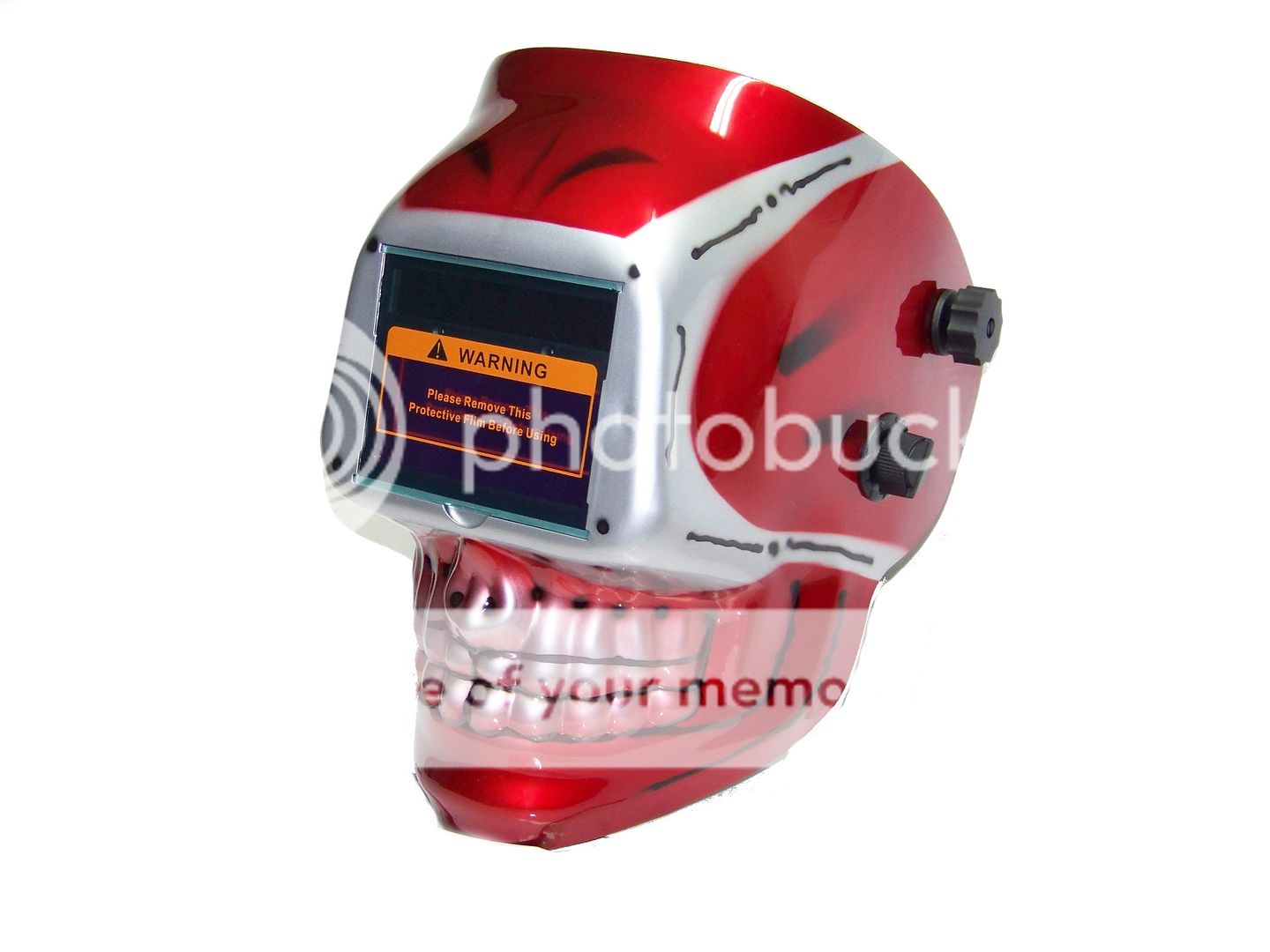 Red Skull face Welding Helmet Weld Mask Solar AutoDarkening mig arc